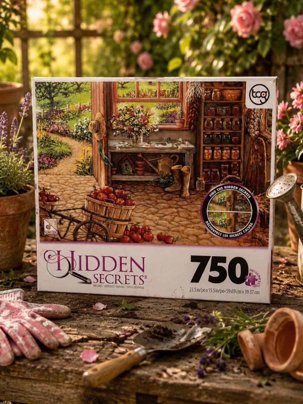 Hidden Secrets Potting Shed 750 Piece Jigsaw Puzzle Sure-Lox Garden TCG